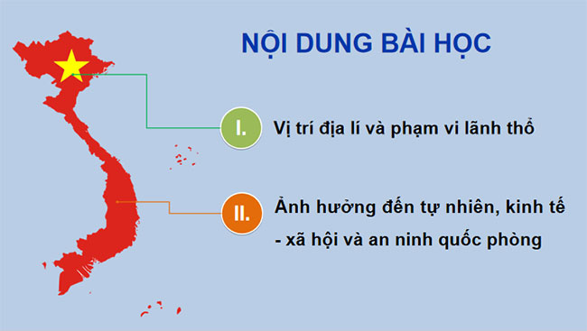 Vị trí địa lí và phạm vi lãnh thổ