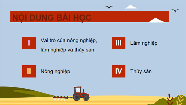 Vấn đề phát triển nông nghiệp lâm nghiệp và thuỷ sản 