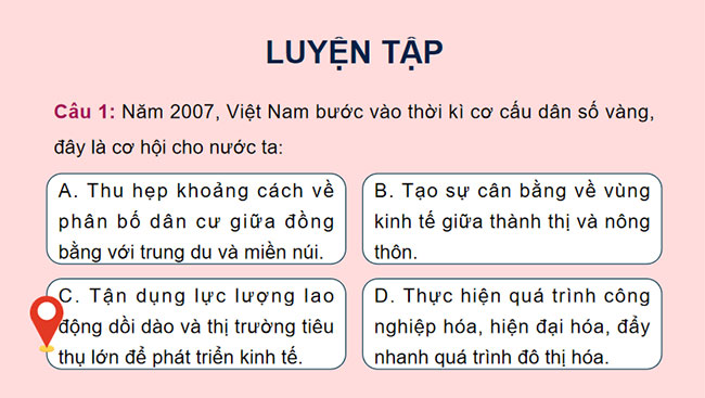 Thực hành Viết báo cáo về dân số, lao động và việc làm, đô thị hoá