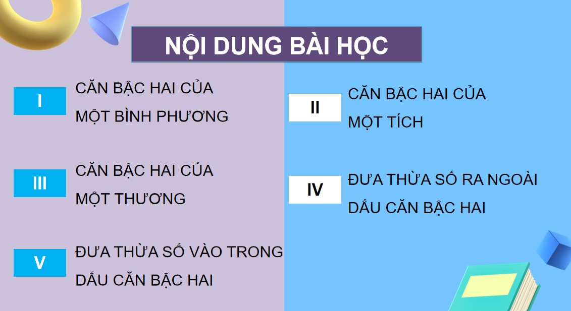 PowerPoint Toán 9 Cánh Diều Một số phép tính về căn bậc hai của số thực