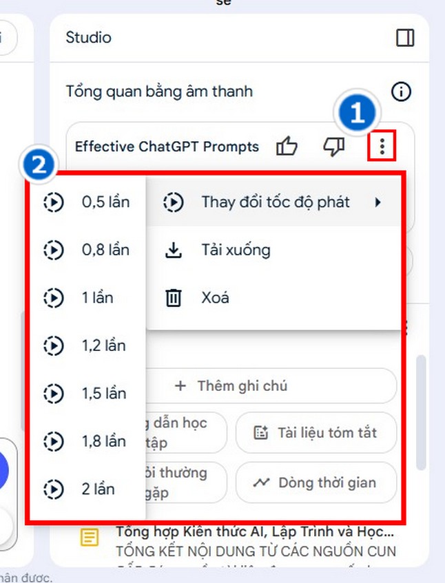 Tùy chỉnh và tải xuống đoạn hội thoại