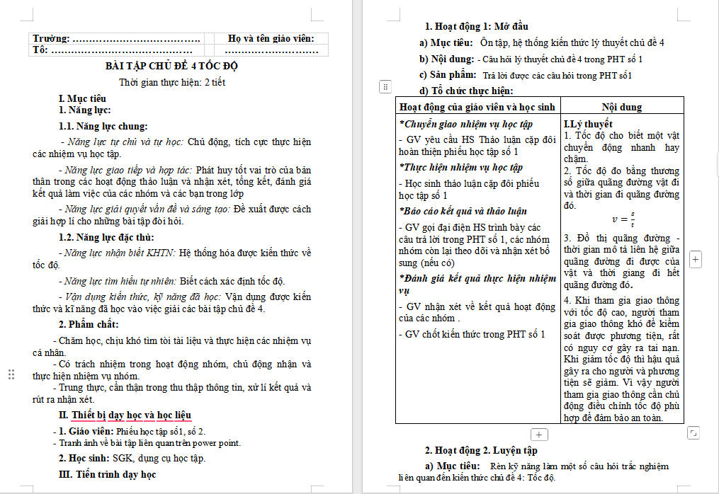 Giáo án PowerPoint Khoa học tự nhiên 7 Bài tập Chủ đề 4