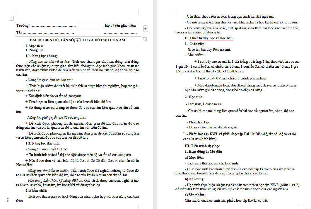 Giáo án PowerPoint Khoa học tự nhiên 7 Cánh diều Bài 10
