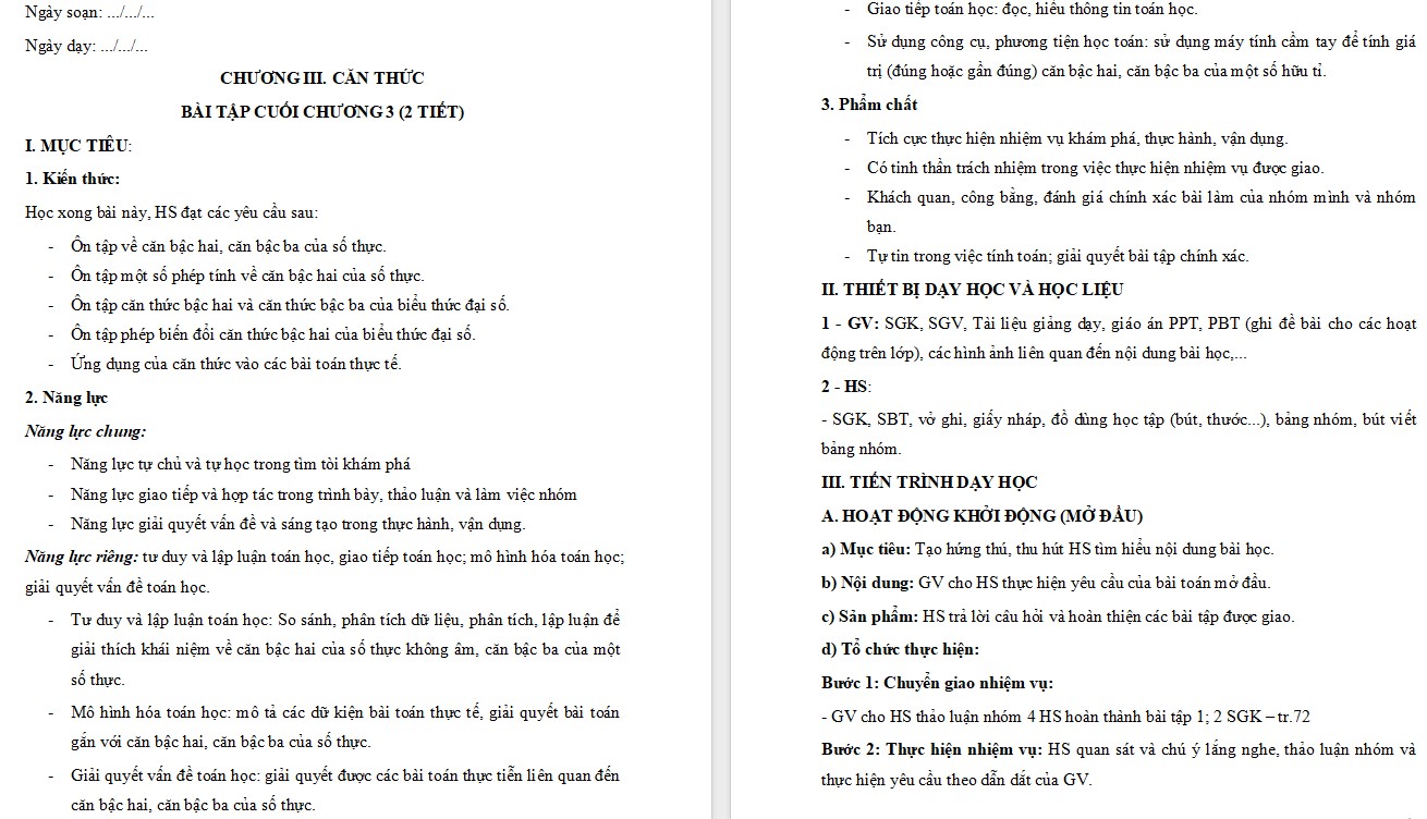 PowerPoint Toán 9 Cánh Diều Bài tập cuối chương III