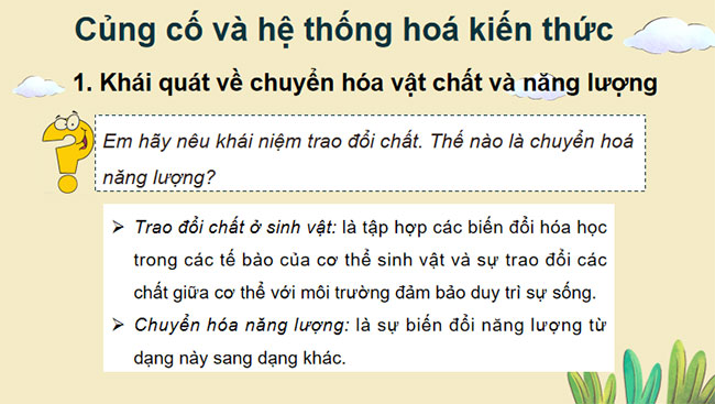 Giáo án PowerPoint Khoa học tự nhiên 7 Cánh diều Bài tập Chủ đề 8