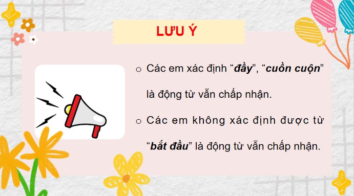 PowerPoint Tiếng Việt 4 Luyện tập về động từ