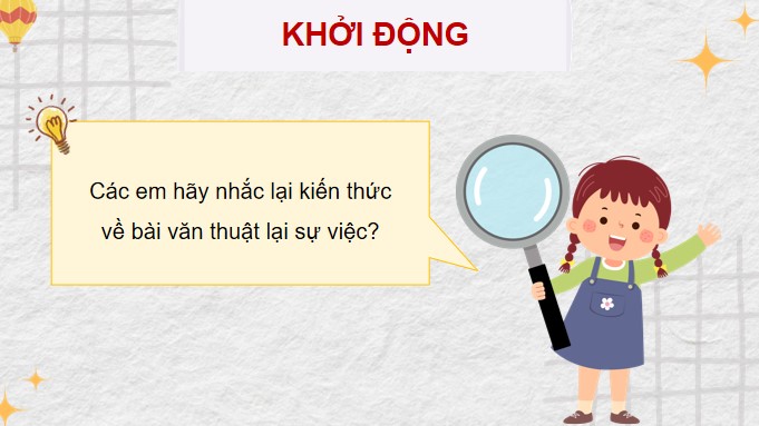 Giáo án PPT Tiếng Việt 4: Lập dàn ý cho bài văn thuật lại một sự việc