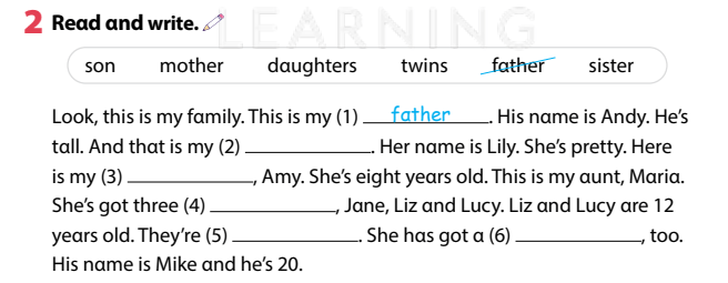 SBT Tiếng Anh lớp 4 Unit 1 lesson 1 minh họa 2