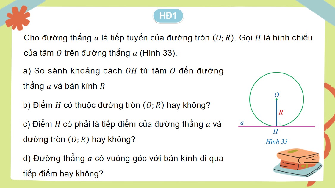 PowerPoint Toán 9 Cánh Diều Bài Tiếp tuyến của đường tròn