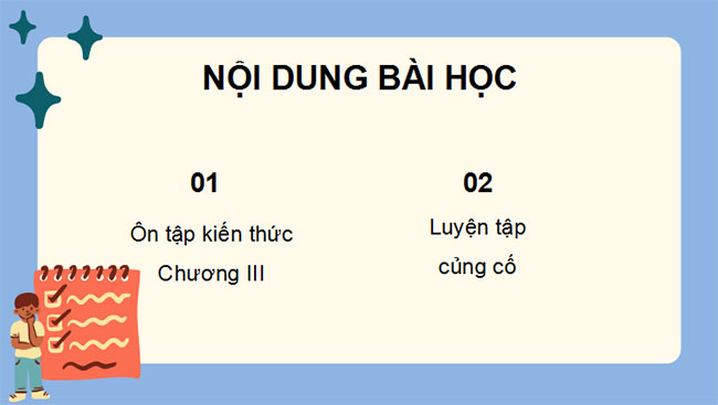 Giáo án Toán 10 Cánh diều chương 3 Bài tập cuối chương 3 