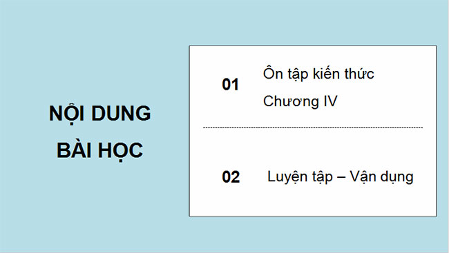 Giáo án Toán 10 Cánh diều Bài tập cuối chương 4 