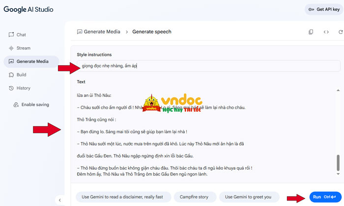 Truy cập vào Google AI Studio