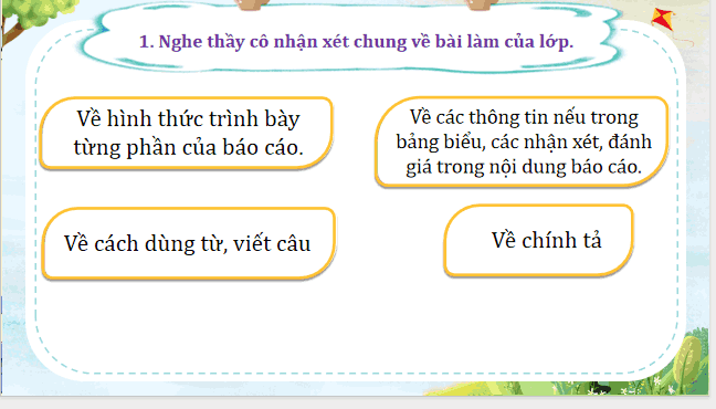 Bài 8: Đánh giá, chỉnh sửa báo cáo công việc
