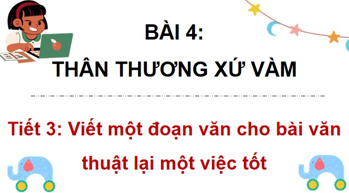 PowerPoint Tiếng Việt 4 Viết đoạn văn cho bài văn thuật lại một sự việc