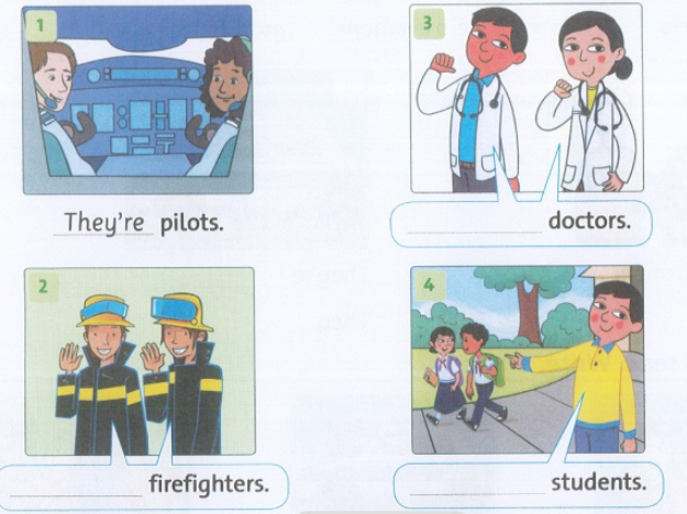 Sách bài tập tiếng Anh 4 unit 1 lesson 2 Family and Friends minh họa 1