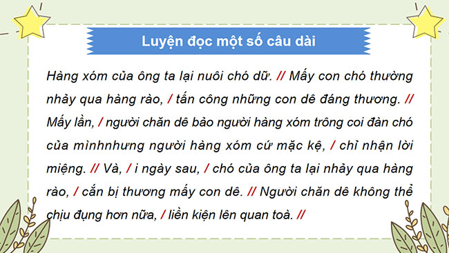 PowerPoint Tiếng Việt 5 Bài 8: Người chăn đê và hàng xóm