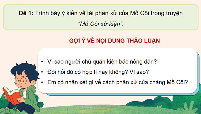 Giáo án Tiếng Việt 5 Bài 8: Trao đổi Ý kiến của em