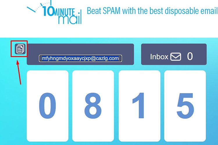 Sao chép địa chỉ Emai