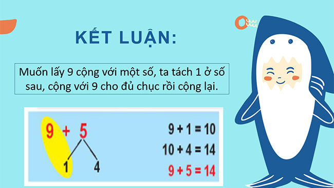 PowerPoint Toán 2: 9 cộng với một số