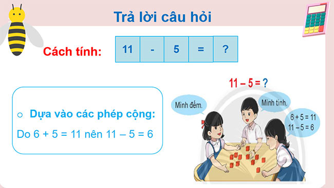 PowerPoint Toán 2: 11 trừ đi một số