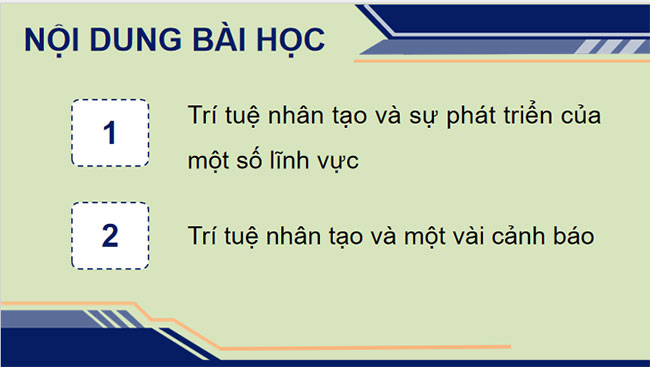 Giáo án PowerPoint Tin học 12 Bài 2: Trí tuệ nhân tạo trong khoa học và đời sống