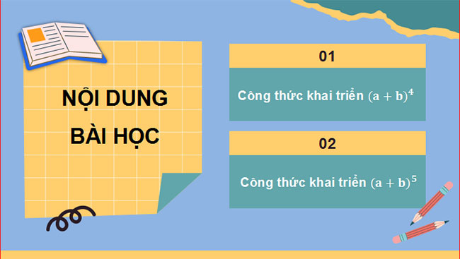 Giáo án PowerPoint Toán 10 Bài 4: Nhị thức Newton