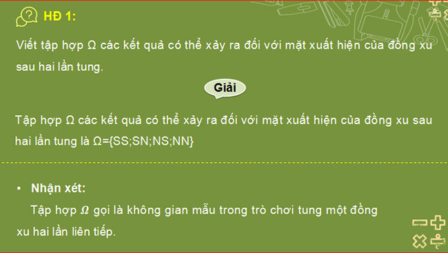 Giáo án PowerPoint Toán 10 Bài 4: Xác suất của biến cố trong một số trò chơi đơn giản