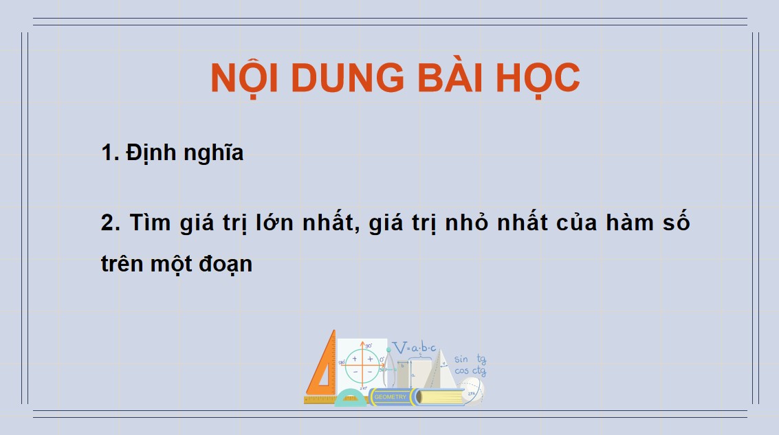 PowerPoint Toán 12 CTST Bài Giá trị lớn nhất, giá trị nhỏ nhất của hàm số