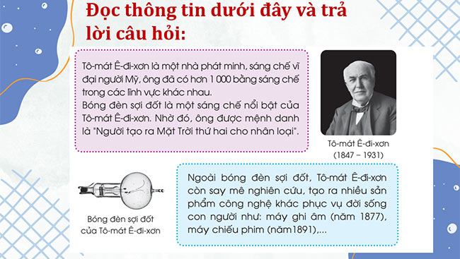 PowerPoint Công nghệ 5 Nhà sáng chế