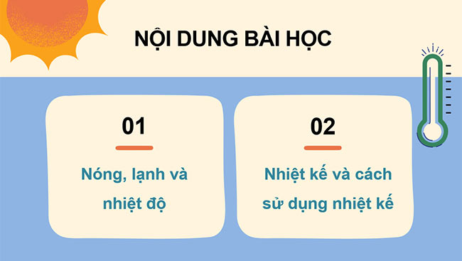 PowerPoint Khoa học 4 Nhiệt độ và nhiệt kế