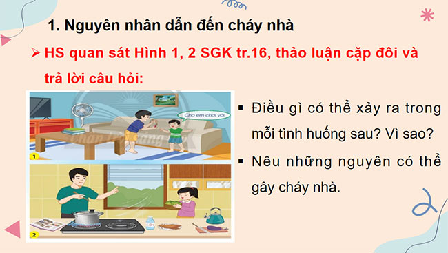 PowerPoint Tự nhiên và xã hội 3 Phòng tránh hỏa hoạn khi ở nhà