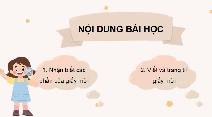 PowerPoint Tiếng Việt 4 Viết giấy mời