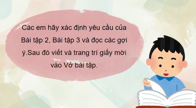 PowerPoint Tiếng Việt 4 Viết giấy mời