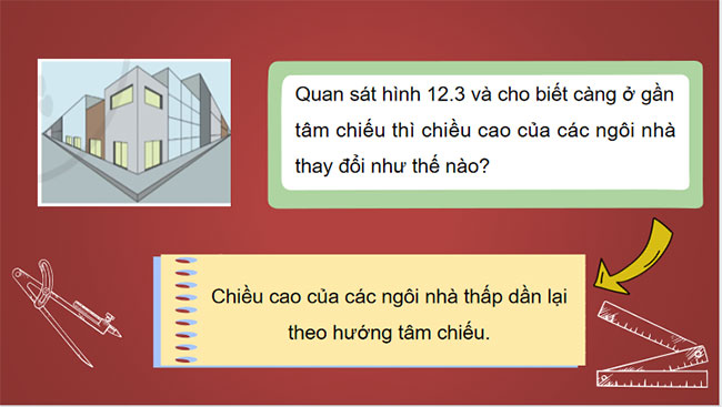 Giáo án PowerPoint Công nghệ 10 Bài 12: Hình chiếu phối cảnh