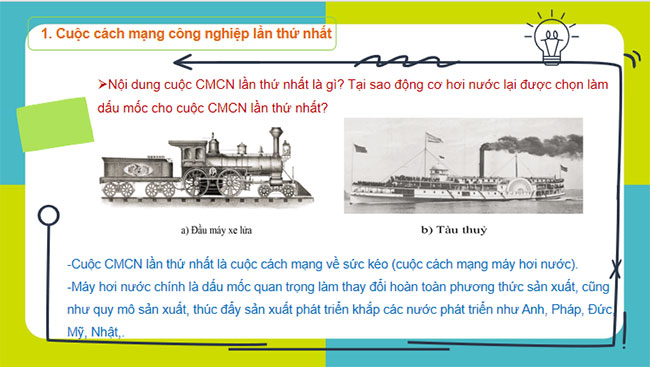 Giáo án PowerPoint Công nghệ 10 Bài 5: Các cuộc cách mạng công nghiệp