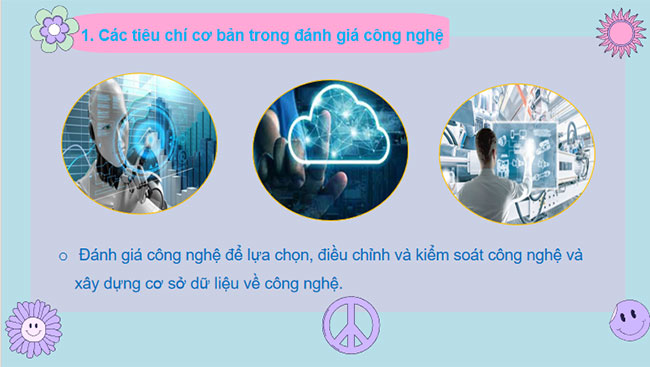 Giáo án PowerPoint Công nghệ 10 Bài 7: Đánh giá công nghệ