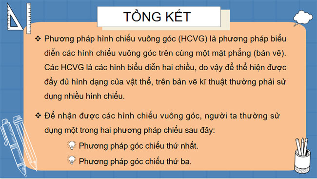 Giáo án PowerPoint Công nghệ 10 Bài 9: Hình chiếu vuông góc