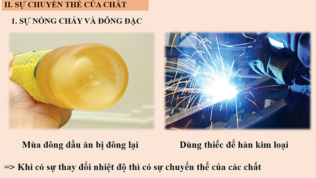 PowerPoint Khoa học tự nhiên 6 Bài 10: Các thể của chất và sự chuyển thể