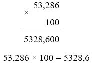 : Nhân một số thập phân với 10, 100, 1000
