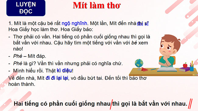 PowerPoint Tiếng Việt 2 Mít làm thơ