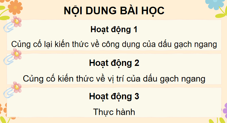 Giáo án Tiếng Việt lớp 5 Bài 23: Luyện tập về dấu gạch ngang
