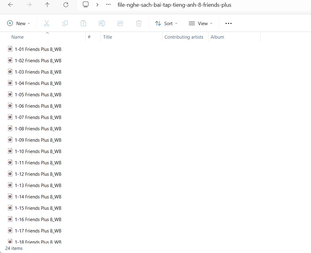 File nghe sách bài tập tiếng Anh 8 Friends plus