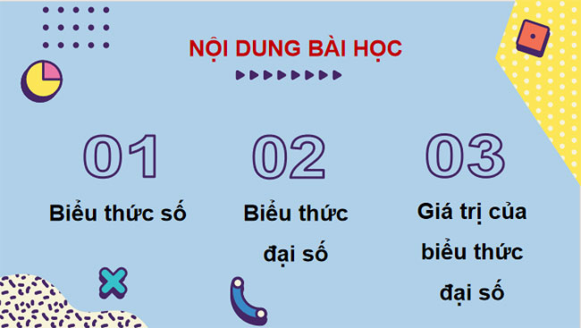 Biểu thức số, biểu thức đại số