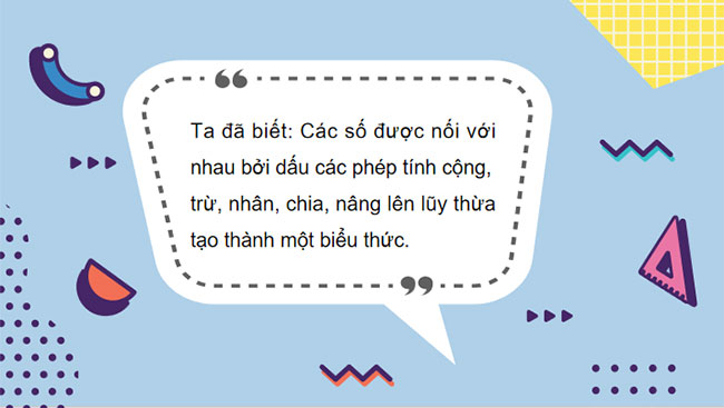 Biểu thức số, biểu thức đại số