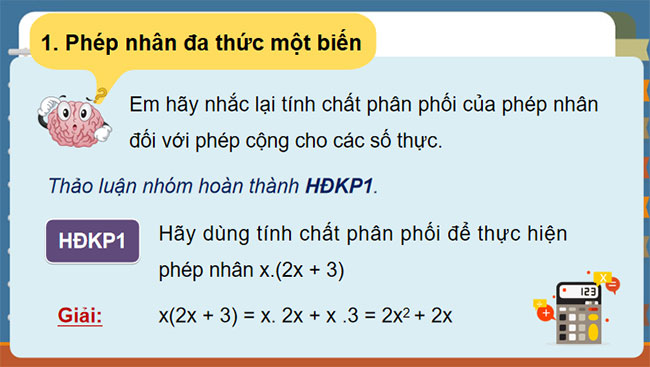 Phép nhân và phép chia đa thức một biến