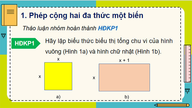 Phép cộng và phép trừ đa thức một biến