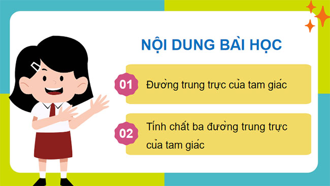 Tính chất ba đường trung trực của tam giác