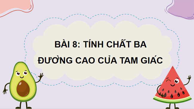 Tính chất ba đường cao của tam giác