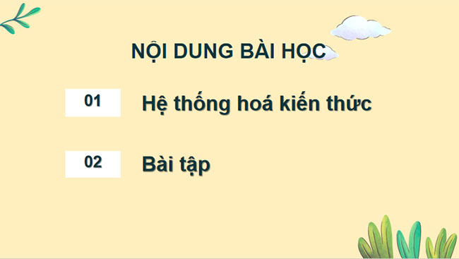 Giáo án PowerPoint Khoa học tự nhiên 7 Bài tập Chủ đề 8 Cánh diều
