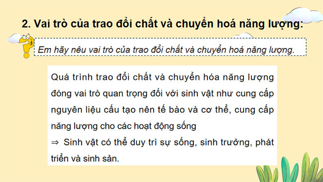 Giáo án PowerPoint Khoa học tự nhiên 7 Bài tập Chủ đề 8 Cánh diều